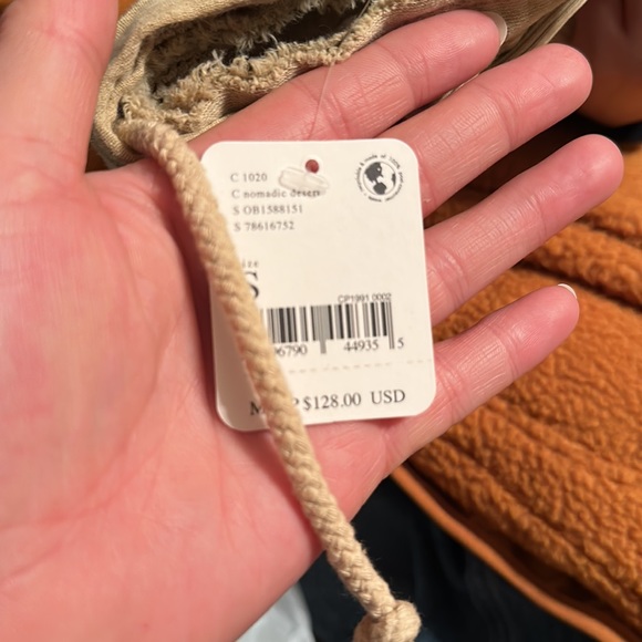 NWT FREE PEOPLE LOVE LETTER HOODIE IN NOMADIC DESERT size S - Picture 8 of 9